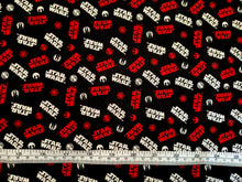 Load image into Gallery viewer, Star Wars 73090221 - Black Fabric - 1/2 Meter - Cotton Fabric
