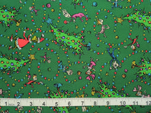 Load image into Gallery viewer, How the Grinch Stole Christmas 22569 Green Robert Kaufman - 1/2 Meter - Cotton Fabric
