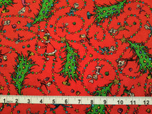 Load image into Gallery viewer, How the Grinch Stole Christmas 22569 Red Robert Kaufman - 1/2 Meter - Cotton Fabric
