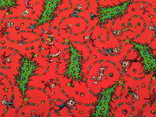 Load image into Gallery viewer, How the Grinch Stole Christmas 22569 Red Robert Kaufman - 1/2 Meter - Cotton Fabric
