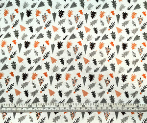 Cozy Penguins Trees Fabric - 1/2 Meter - Cotton Fabric