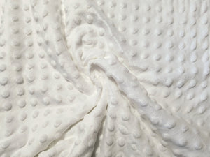 White Dimple Minky - 1/2 Meter