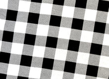 Load image into Gallery viewer, Buffalo Plaid White/Black Flannel Fabric - 1/2 Meter
