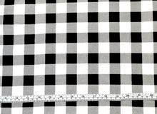 Load image into Gallery viewer, Buffalo Plaid White/Black Flannel Fabric - 1/2 Meter
