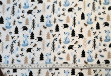 Load image into Gallery viewer, Baby Woodland Boys Flannel Fabric - 1/2 Meter
