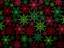 Load image into Gallery viewer, Bright Snowflakes - 1 Yard Cut - Cotton Fabric
