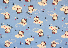 Load image into Gallery viewer, Hello Kitty Blue Flannel Fabric - 1/2 Meter
