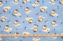 Load image into Gallery viewer, Hello Kitty Blue Flannel Fabric - 1/2 Meter
