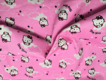 Load image into Gallery viewer, Hello Kitty Pink Flannel Fabric - 1/2 Meter
