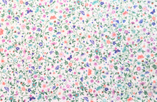 Load image into Gallery viewer, Fairies Friends Flowers - White Fabric - 1/2 Meter - Cotton Fabric

