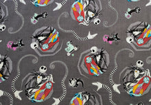 Load image into Gallery viewer, Jack And Sally Vortex 75252 - Gray Fabric - 1/2 Meter - Cotton Fabric
