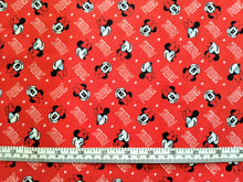 Load image into Gallery viewer, Minnie Tossed Face - Red Fabric - 1/2 Meter - Cotton Fabric
