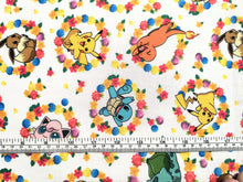 Load image into Gallery viewer, Pokemon 21306 White - Robert Kaufman - 1/2 Meter - Cotton Fabric

