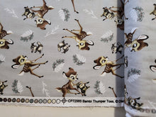 Load image into Gallery viewer, Bambi 72985 - Light Grey Fabric - 1/2 Meter - Cotton Fabric
