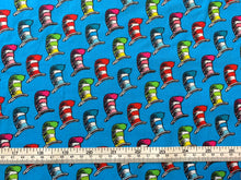 Load image into Gallery viewer, Dr. Seuss - Express Yourself #21476 - Blue Fabric - 1/2 Meter - Cotton Fabric
