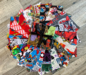 Marvel 5” Squares - 20pcs - Cotton Fabric