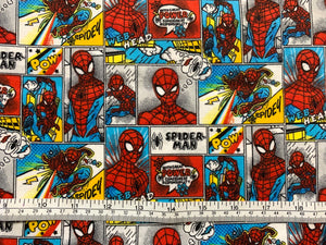 Spider-Man Flannel Fabric - 1/2 Meter