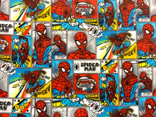 Load image into Gallery viewer, Spider-Man Flannel Fabric - 1/2 Meter
