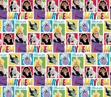 Load image into Gallery viewer, Disney Villains Mayhem Collection - Made for Mayham - Multi Fabric - 1/2 Meter - Cotton Fabric
