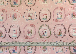 Winter Days Peach Flannel Fabric - 1/2 Meter