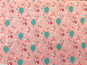 Disney - Winnie the Pooh - Piglet - Light Pink Fabric - 1/2 Meter - Cotton Fabric