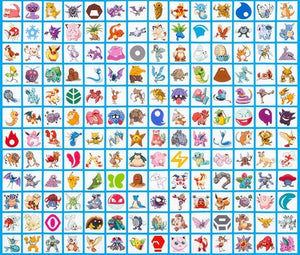 Pokemon White Robert Kaufman - 1/2 Meter - Cotton Fabric