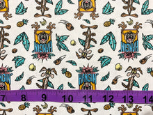 Load image into Gallery viewer, Looney Tunes Just Hangin - White Fabric - 1/2 Meter - Cotton Fabric
