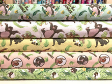 Load image into Gallery viewer, Jungle Book 5 PCS Fat Quarter Bundle - Cotton Fabric
