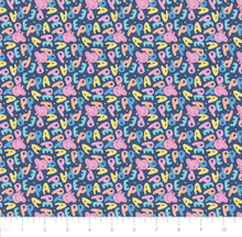 Load image into Gallery viewer, Peppa Pig - Peppa Face Toss - Navy Fabric - 1/2 Meter - Cotton Fabric
