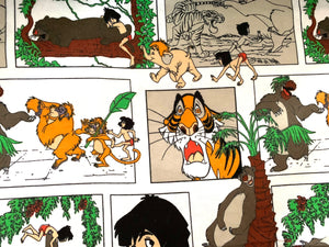 The Jungle Book White Flannel Fabric - 1/2 Meter