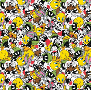 Looney Tunes Party - Minky - 1/2 Meter