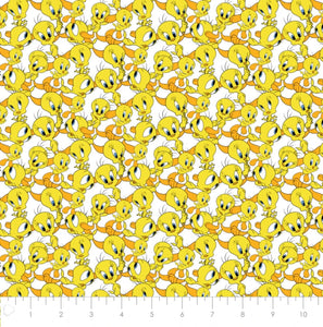 Looney Tunes - Tweety Flannel Fabric - 1/2 Meter