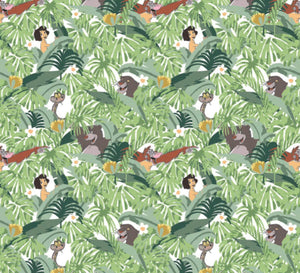 Jungle Book 5 PCS Fat Quarter Bundle - Cotton Fabric