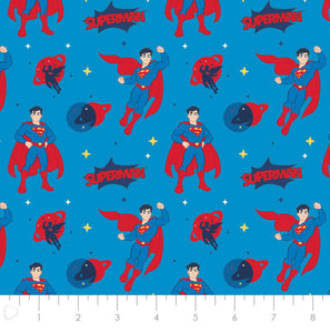 Young DC Superman 23421468 02 Fabric - 1/2 Meter - Cotton Fabric