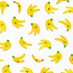 Farm to Table - Banana White Robert Kaufman Fabric - 1/2 Meter - Cotton Fabric