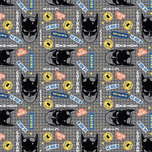 Load image into Gallery viewer, DC's Batman II Collection - Gotham City Gridlock - Grey Fabric - 1/2 Meter - Cotton Fabric

