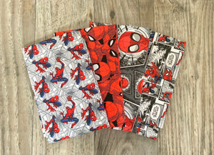 Spiderman 4 PCS Fat Quarter Bundle - Cotton Fabric