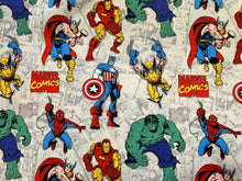 Load image into Gallery viewer, Marvel Comics - Cream Fabric - 1/2 Meter - Cotton Fabric
