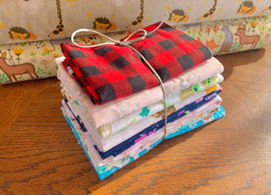 Flannel Fabric Bundle - One Pound