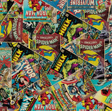 Load image into Gallery viewer, MARVEL COMICS - Comic Book Covers - 1 Yard Cut - Cotton Fabric
