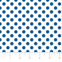 Load image into Gallery viewer, Mixology White/Royal Dots Fabric - 1/2 Meter - Cotton Fabric
