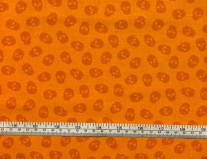 The Watcher Tainted Love - Orange Fabric - 1/2 Meter - Cotton Fabric