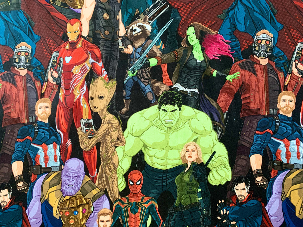 Marvel Avengers Multi Fabric - 1/2 Meter - Cotton Fabric