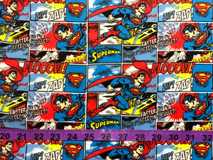 SuperMan Stripe Flannel Fabric - 1/2 Meter