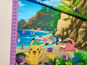 Sunny Day Pokemon Panel - Cotton Fabric