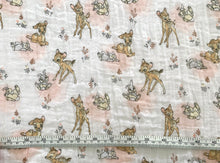 Load image into Gallery viewer, Bambi and Thumper Fabric - 1/2 Meter - Swaddle Muslin
