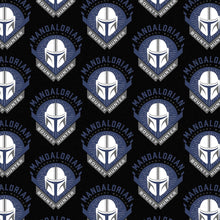 Load image into Gallery viewer, Star Wars - Mandalorian Legendary Warrior Flannel Fabric - 1/2 Meter
