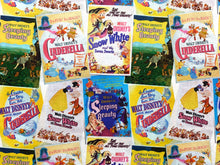 Load image into Gallery viewer, Classics Princess Posters Fabric - 1/2 Meter - Cotton Fabric
