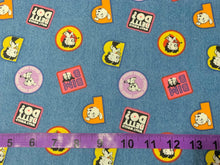 Load image into Gallery viewer, Betty Boop Collection III - Boop Denim Patches- Denim Fabric - 1/2 Meter - Cotton Fabric
