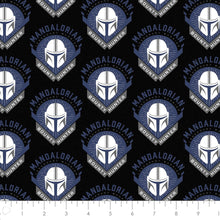 Load image into Gallery viewer, Star Wars - Mandalorian Legendary Warrior Flannel Fabric - 1/2 Meter
